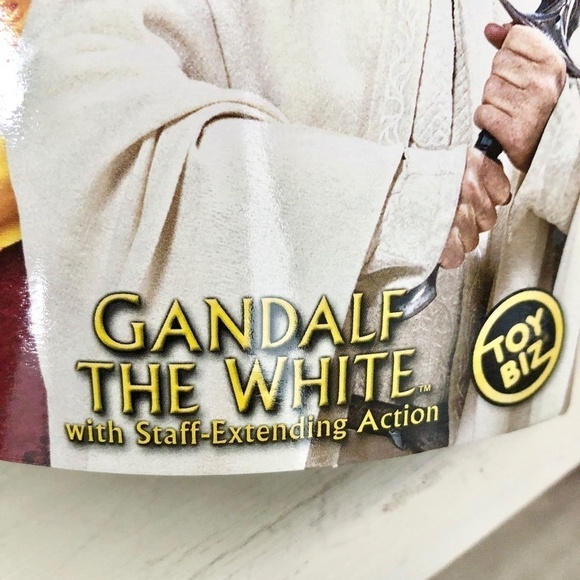 Lord Of The Rings, Gandalf The White, Vintage, 2002, Figure, The Two Towers, NIB - Picture 9 of 13
